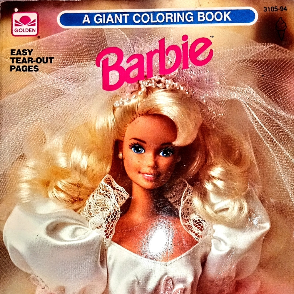 Vintage Barbie Coloring Book